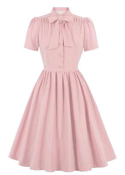 LuckeLadybug Vintage Blue Pleated Dress 2025