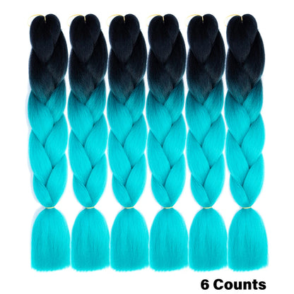 Ombre Crochet Braiding Hair Extensions