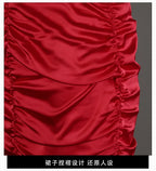 Cheongsam Dress with Elegant Gathered Design