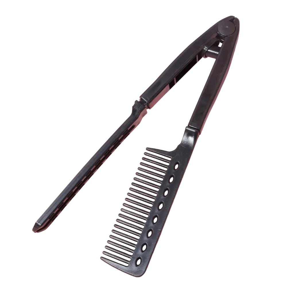 Hair straightening brush
