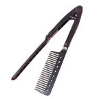 Hair straightening brush