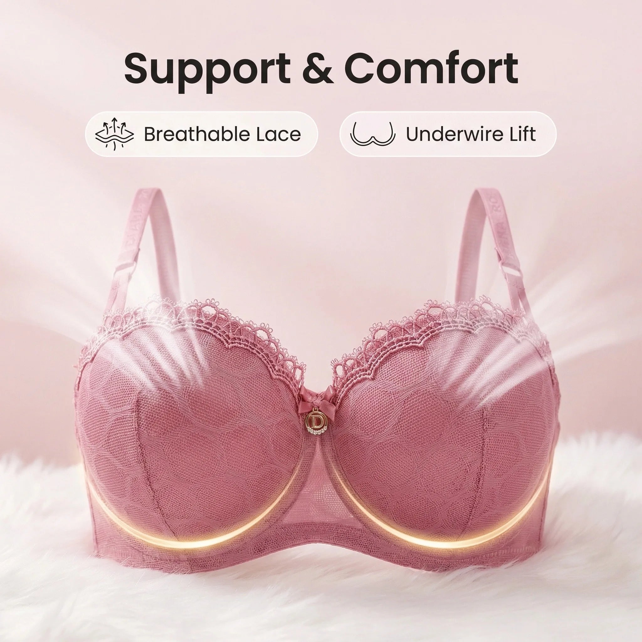 Underwire Push Up Bra for Elegant Support