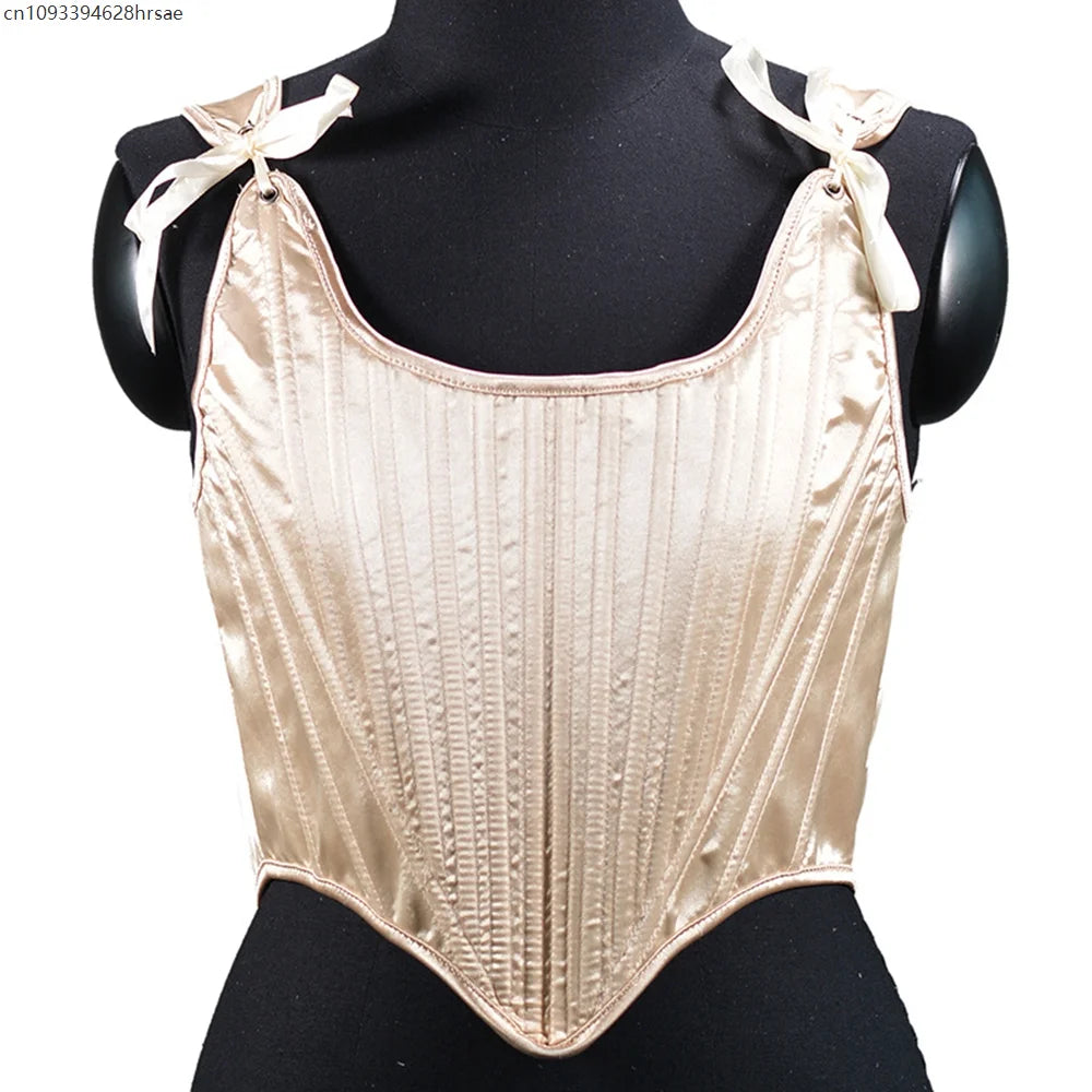 Womens Renaissance Corset Top Overbust Bustier