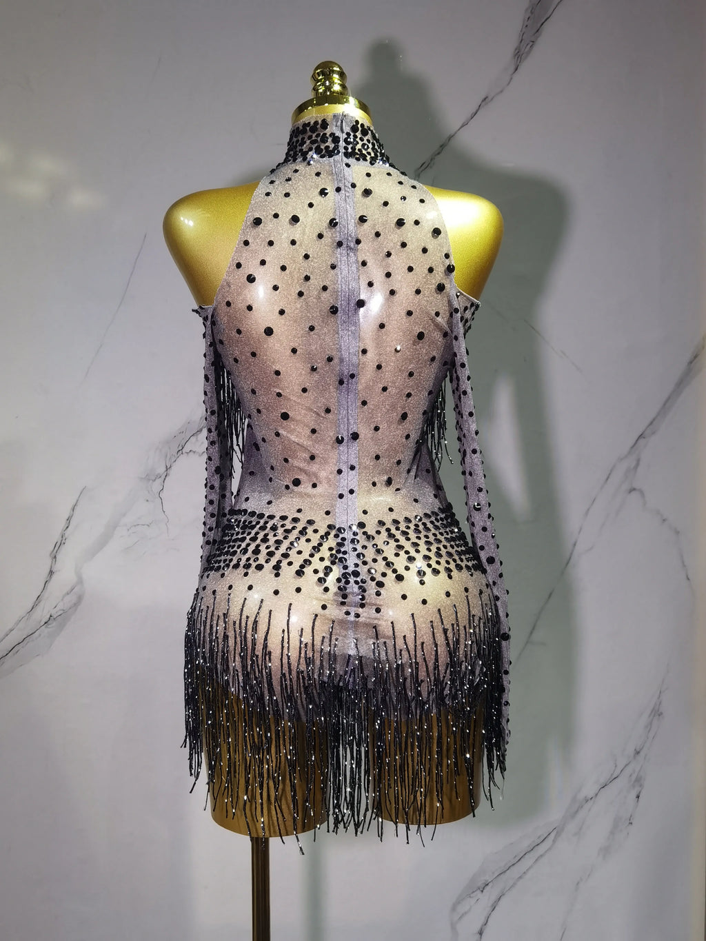 Rave Outfit with Fringe and Beading