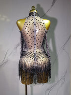 Rave Outfit with Fringe and Beading
