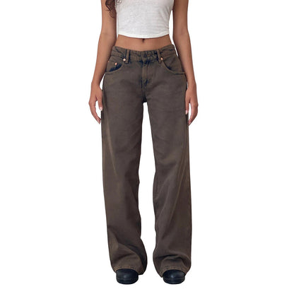 Womens Low Rise Jeans Trendy Fit