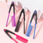 Hair straightening brush