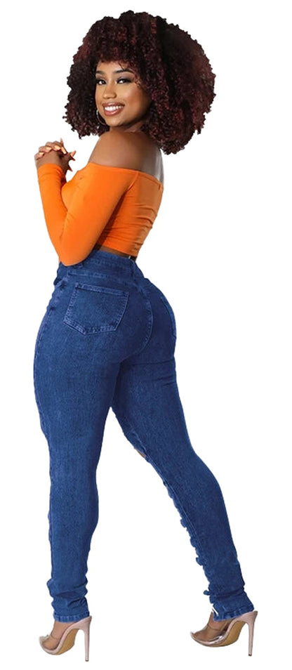 Womens Lace Up Skinny Jeans