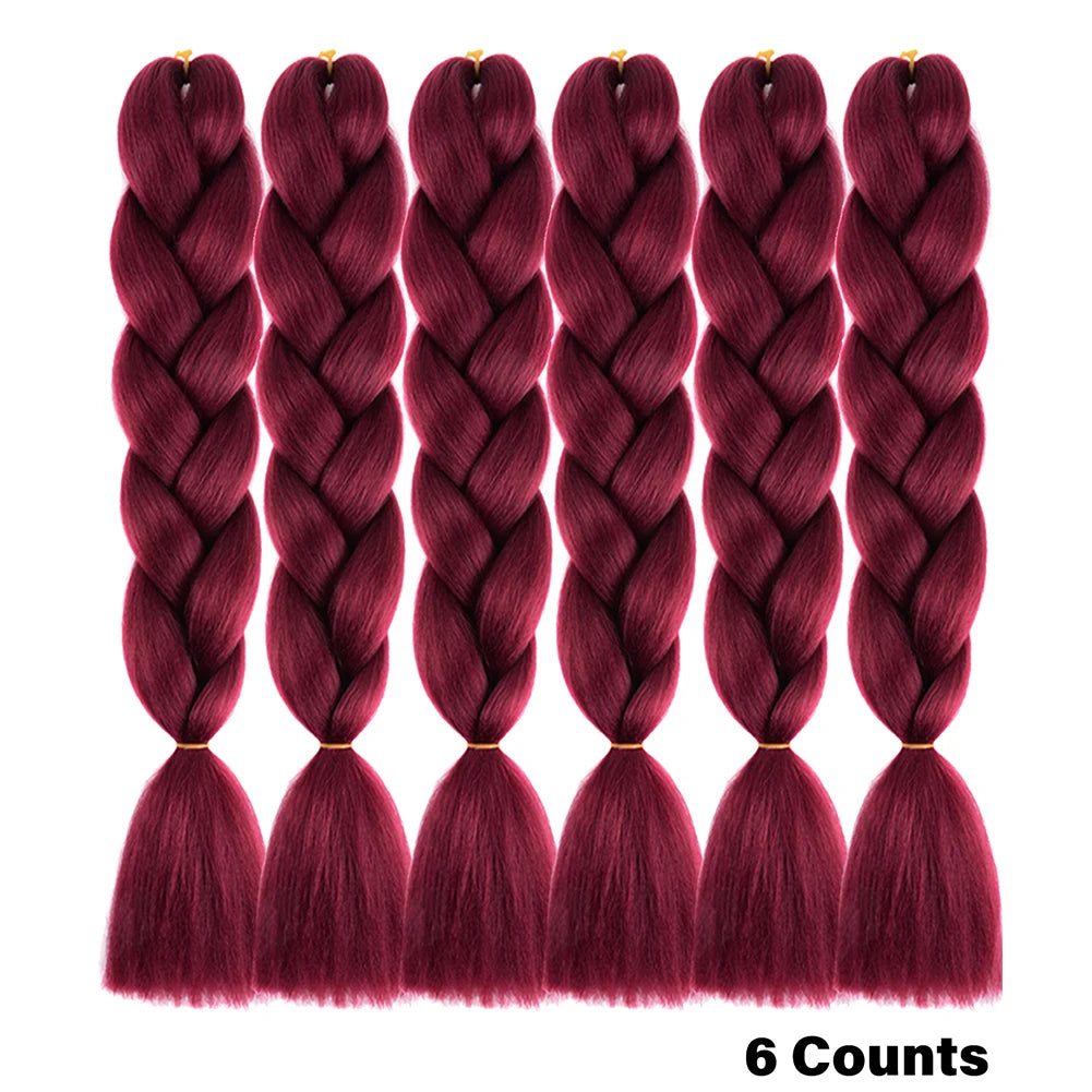 Ombre Crochet Braiding Hair Extensions