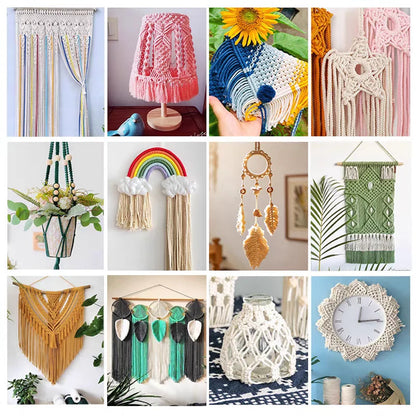 3mm 100M Macrame Cord Rope Cotton Twine Thread String Crafts DIY