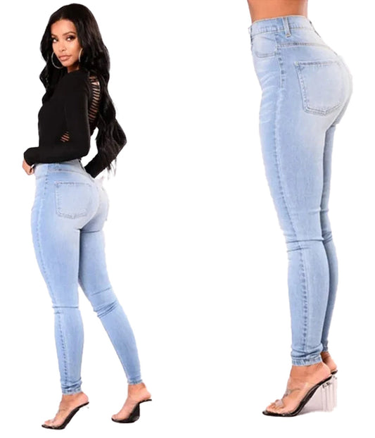 High Waist Skinny Jeans For Women