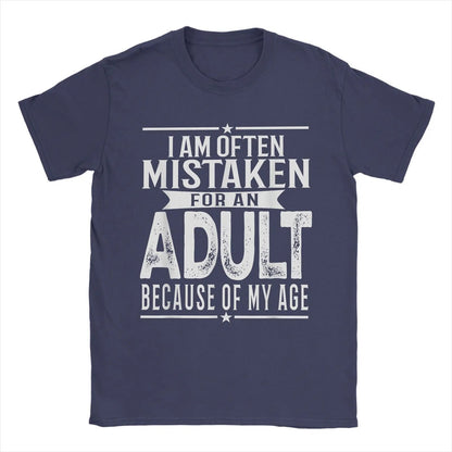 Funny Men's T-Shirt: Often Mistaken for an Adult - Short Sleeve Tee