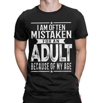 Funny Men's T-Shirt: Often Mistaken for an Adult - Short Sleeve Tee