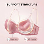 Underwire Push Up Bra for Elegant Support