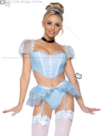 Halloween Costume: Cute Blue Dress Set