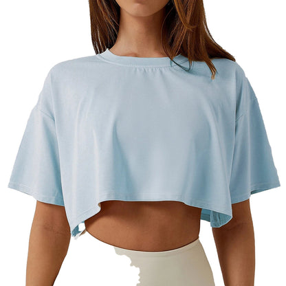 Womens Cropped Workout T-Shirt