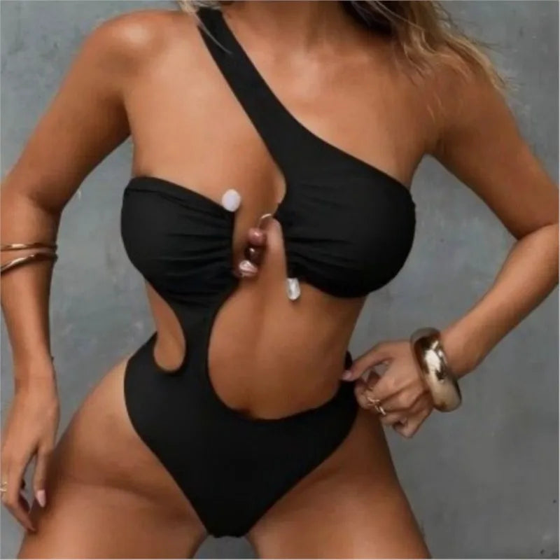 Chic Cut-Out One-Shoulder Bikini