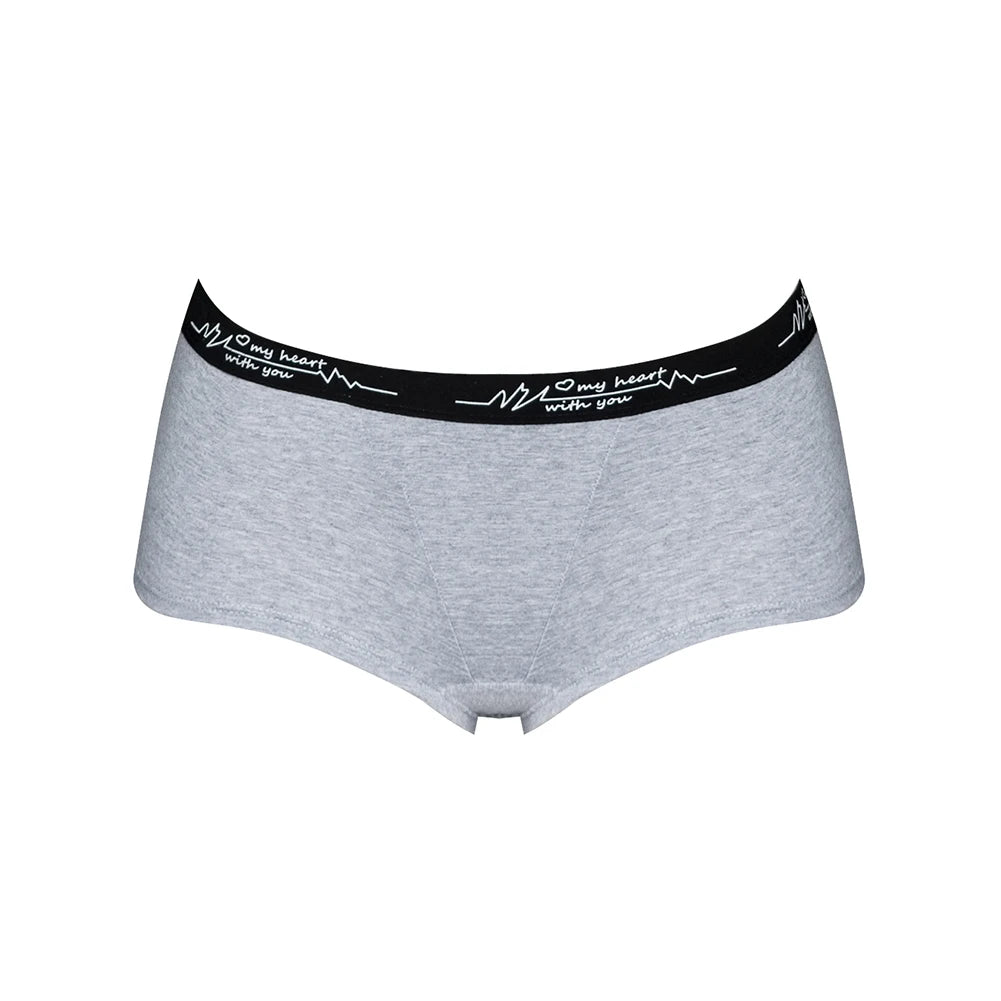 Womens Solid Color Boxer Briefs Set