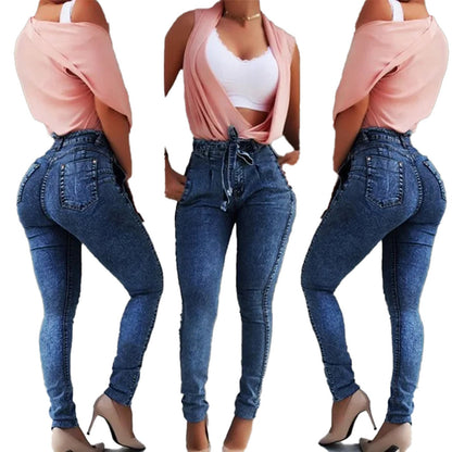 High Waist Skinny Jeans For Women