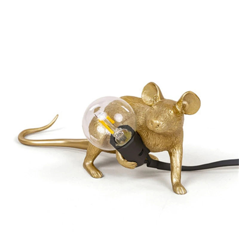 Battery LED Table Lamp - Cute Mouse Design