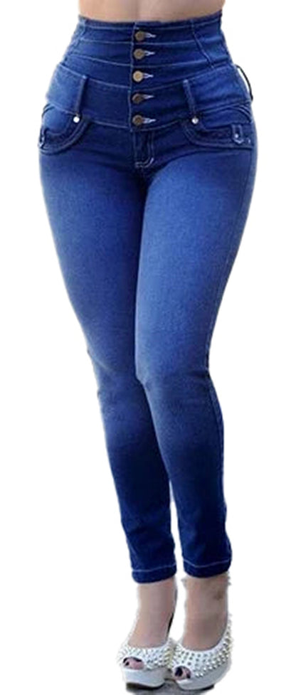 High Waist Skinny Jeans For Women