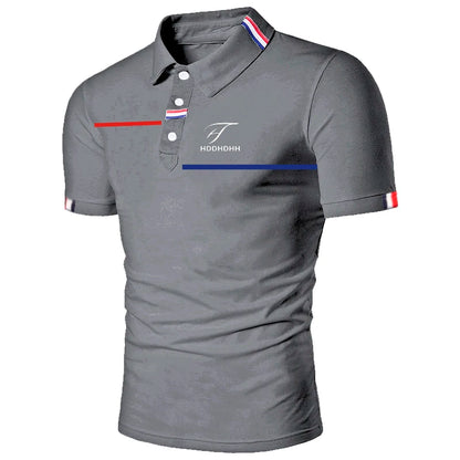 Mens Short Sleeve Polo Shirt Stylish Design