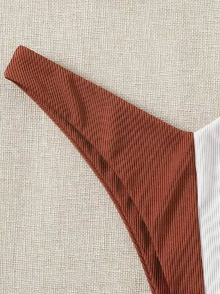 Two-Tone Bikini for Stylish Summer Looks