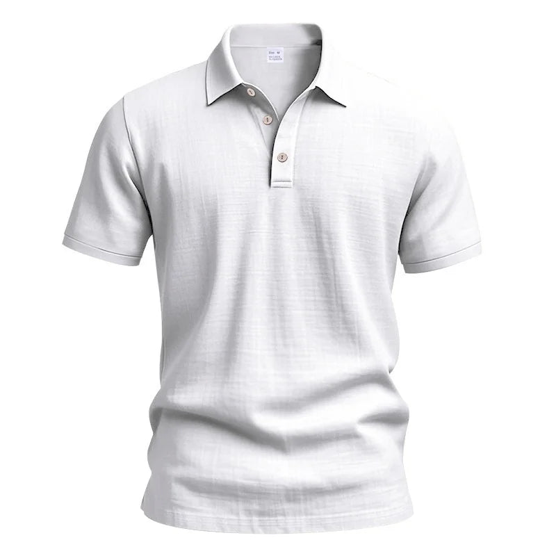 Mens Solid Color Polo Shirt Trendy Style