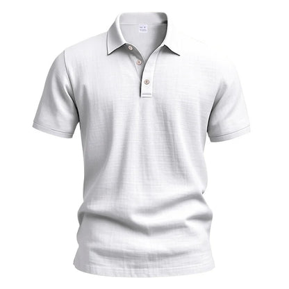 Mens Solid Color Polo Shirt Trendy Style