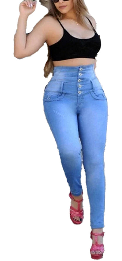 High Waist Skinny Jeans For Women