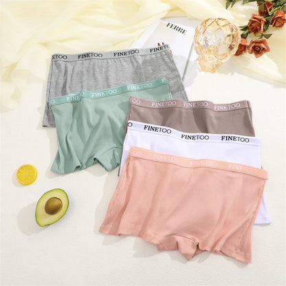 Womens Ribbed Boxer Underwear 4-Pack
