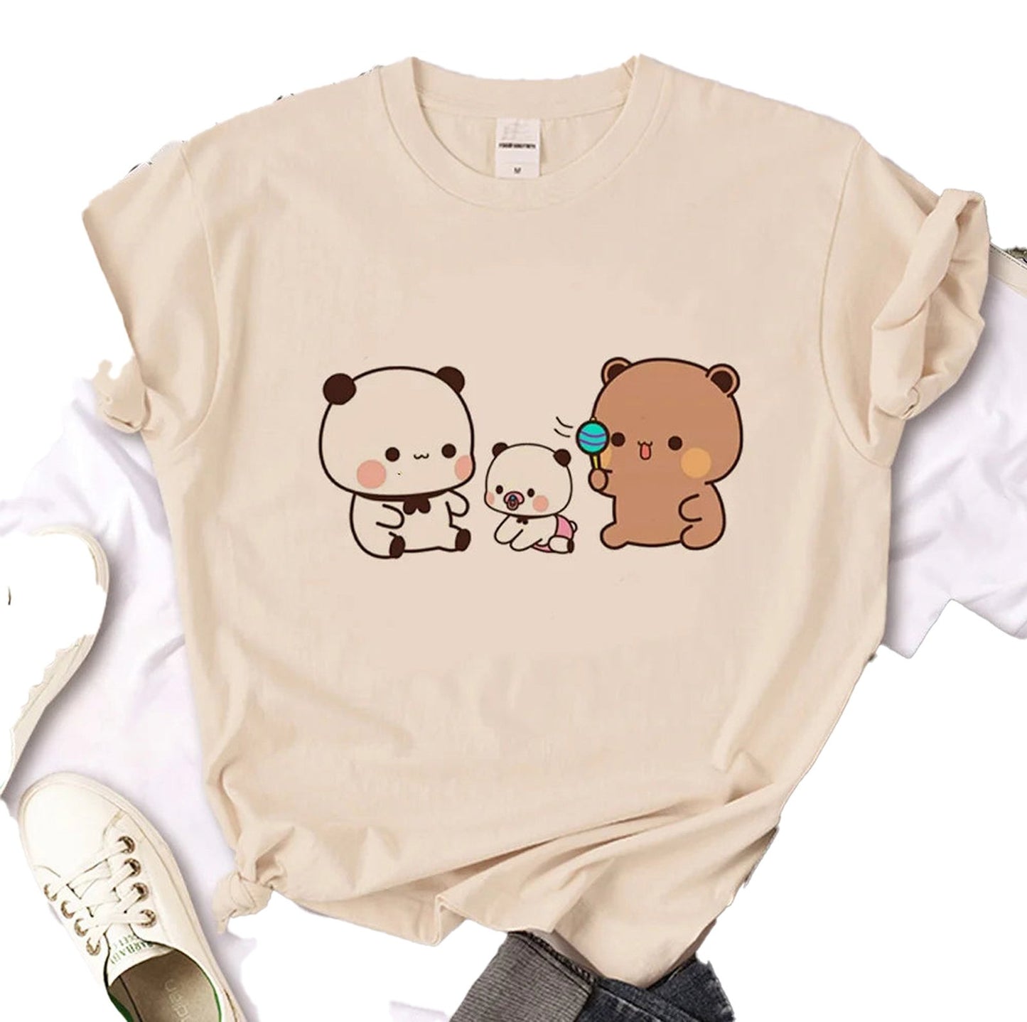 Trendy 80s Retro Digital Grunge T-Shirt for Women - Bubu Dudu Style