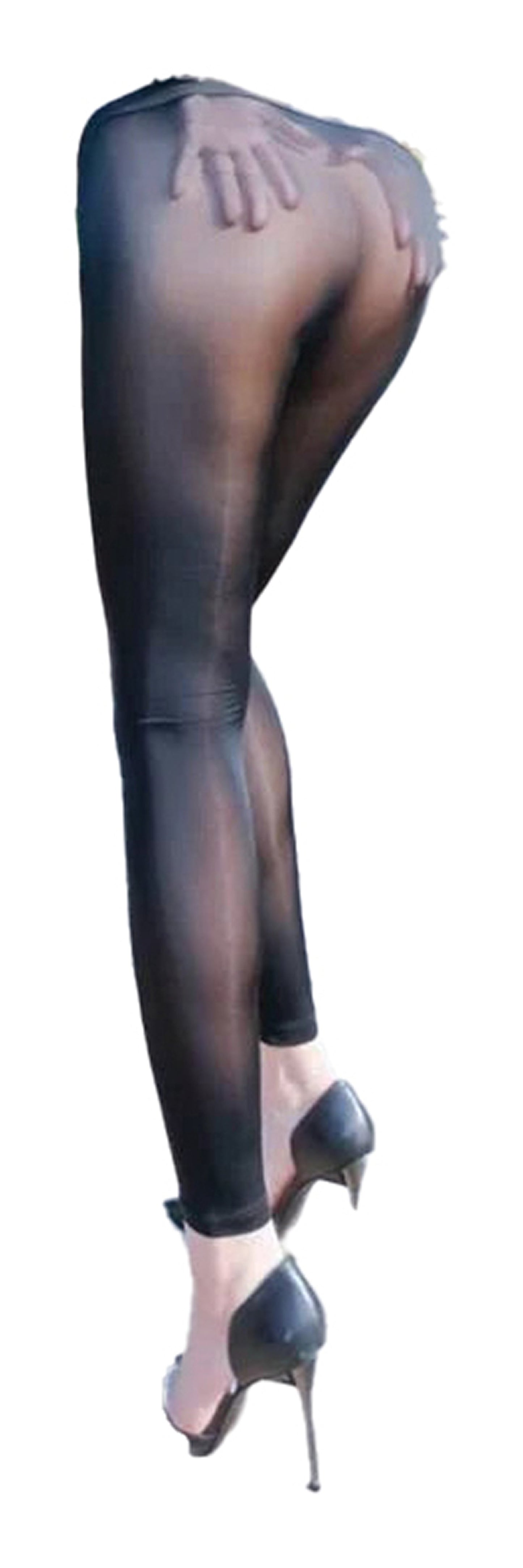 Sheer High Waist Pencil Pants Leggings