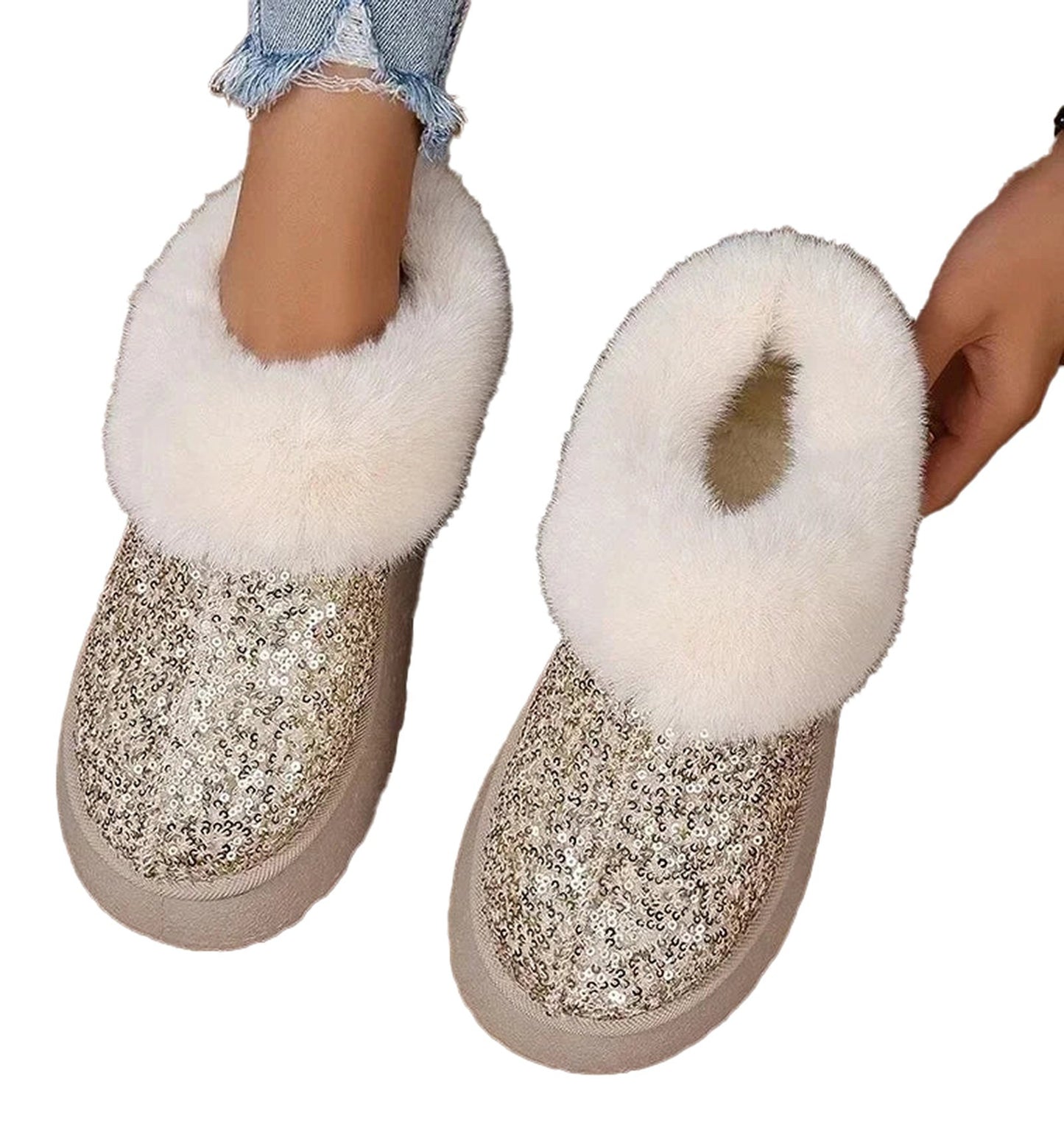 Womens Faux Fur Winter Boots For Comfort