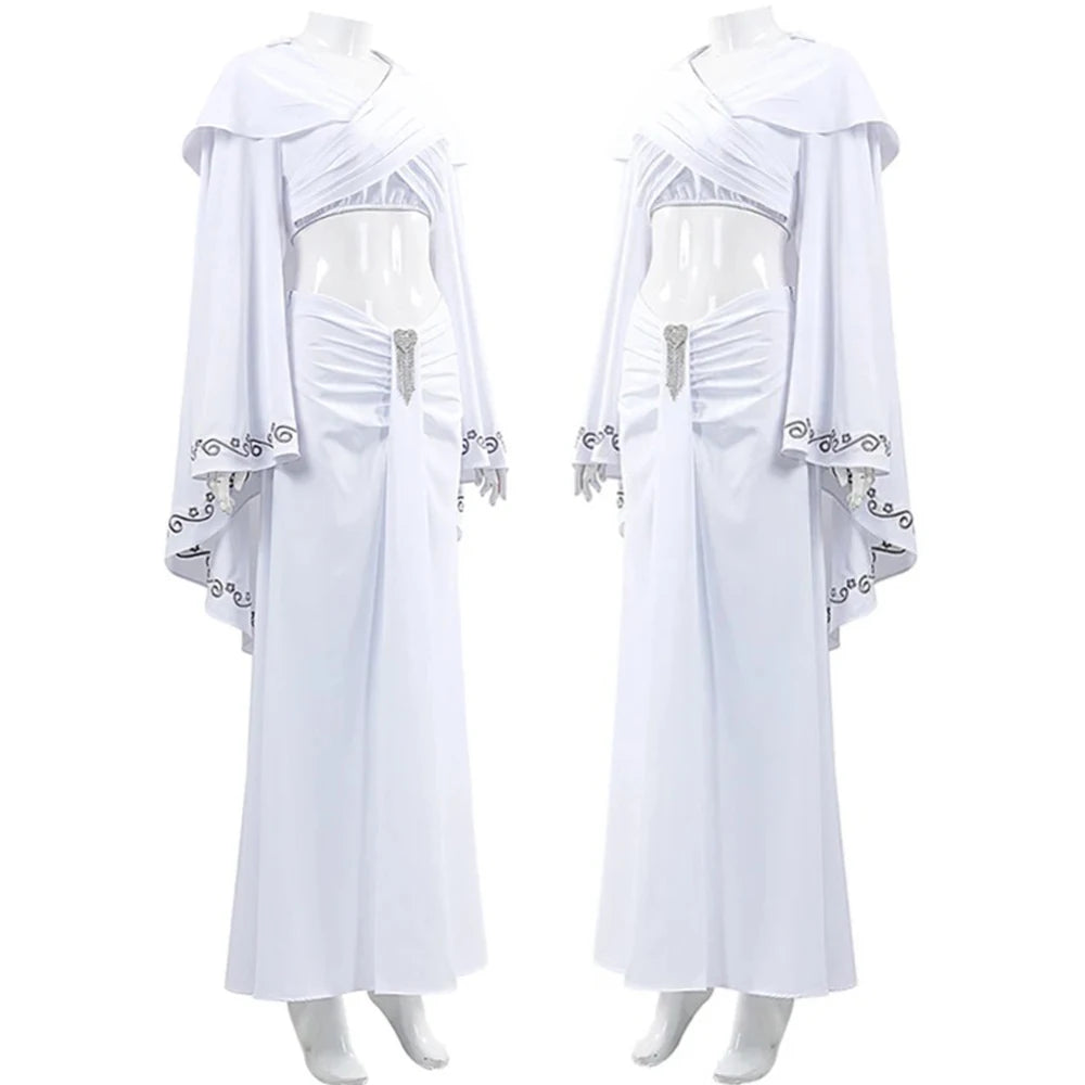 Cosplay Costume Play Elegant White Dress
