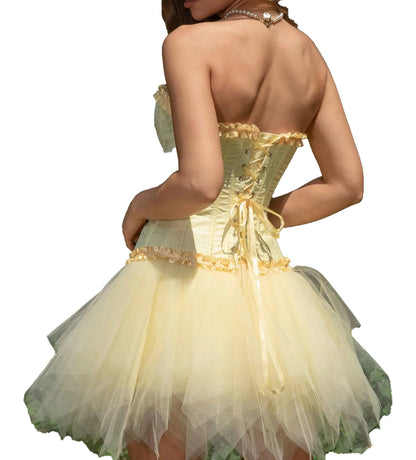 Floral Lace Corset Top For Women