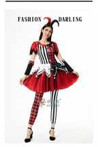 Halloween Costume: Red & Black Jester Set
