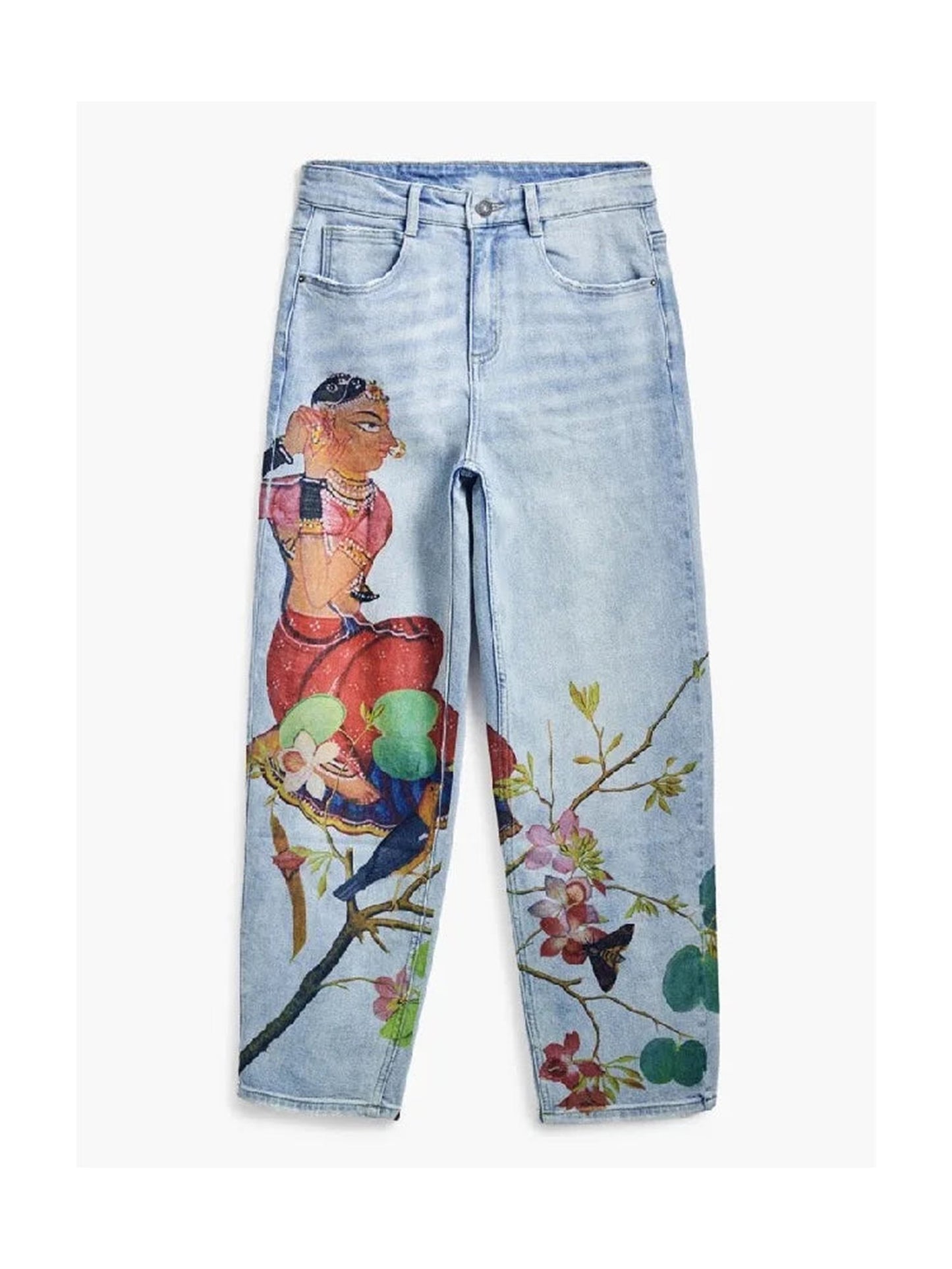 Bohemian Printed Womens Jeans