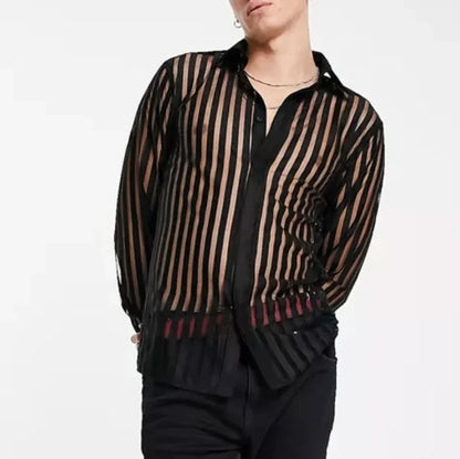 Mens Sheer Floral Shirt Trendy & Stylish
