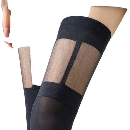 Stripe Top Sheer Pantyhose For Fashionistas