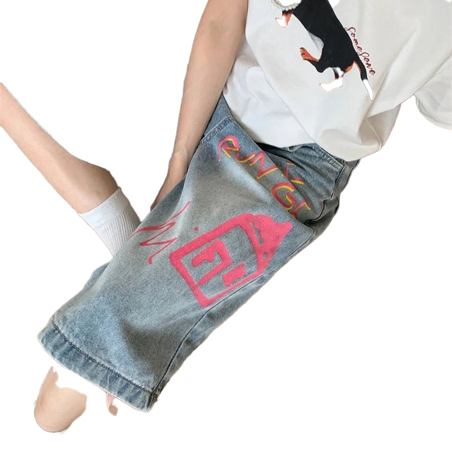 Womens Retro Hip Hop Jeans 2025