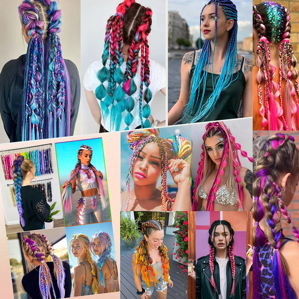 Ombre Crochet Braiding Hair Extensions