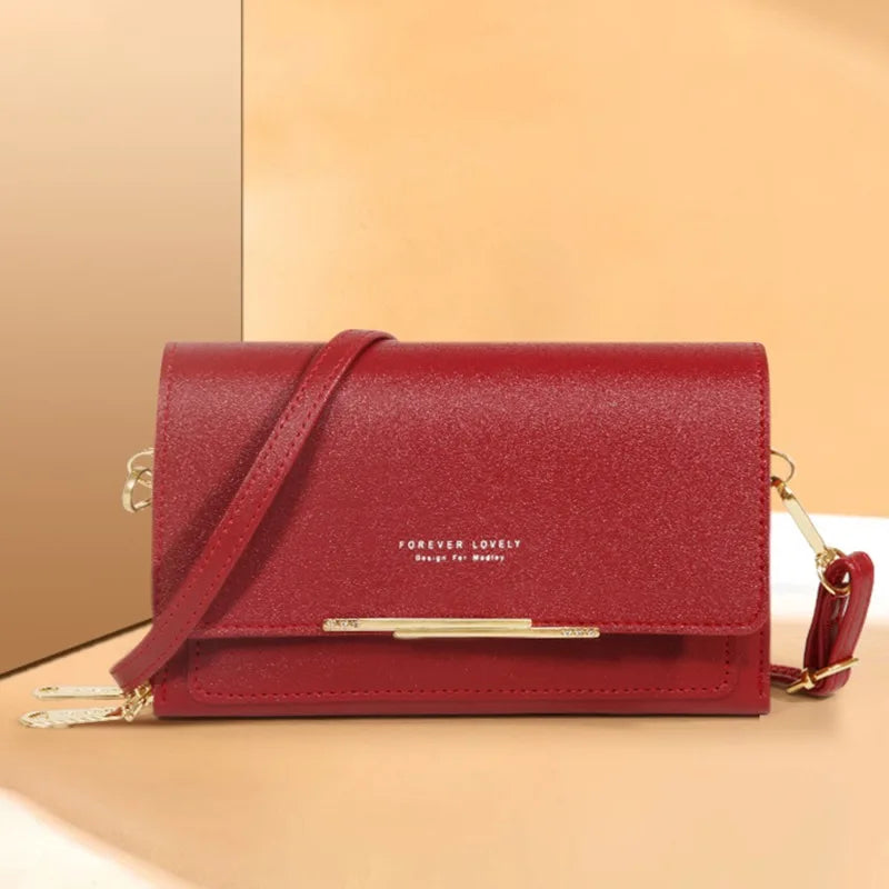 Womens Korean Handbag Multi Card Large Capacity Casual Shoulder Bag