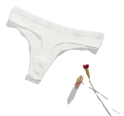Packaging of Low Waist Cotton Thong Panties for Women