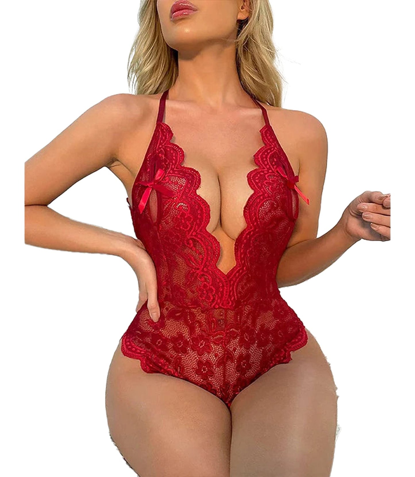 Sexy Lace Teddy Bodysuit For Women