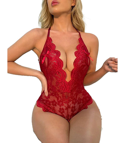 Sexy Lace Teddy Bodysuit For Women