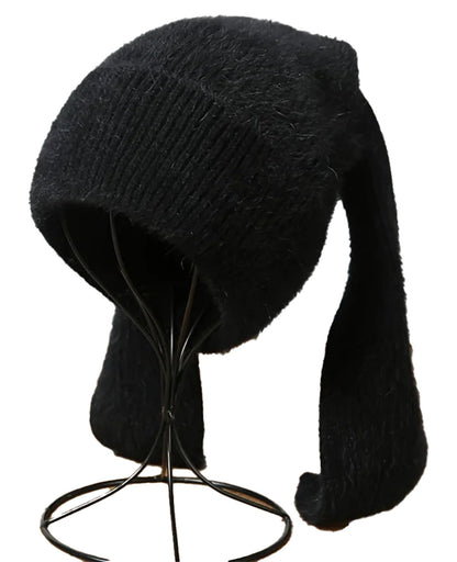Bunny Ears Beanie For Women Cozy Fashion