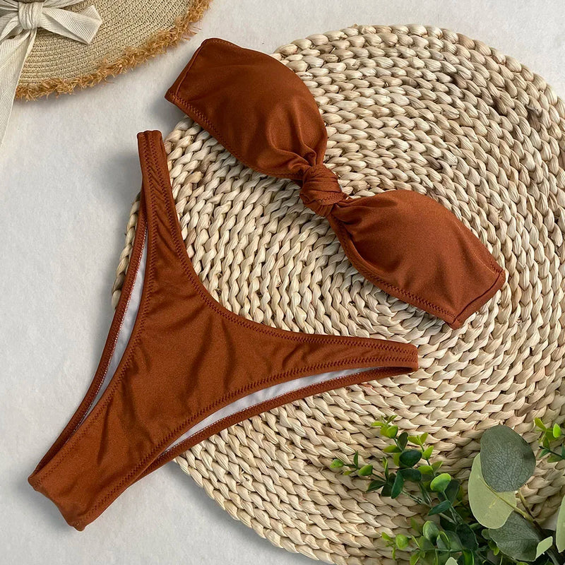 Swimmers Swimwear: Stylish Bikini Set