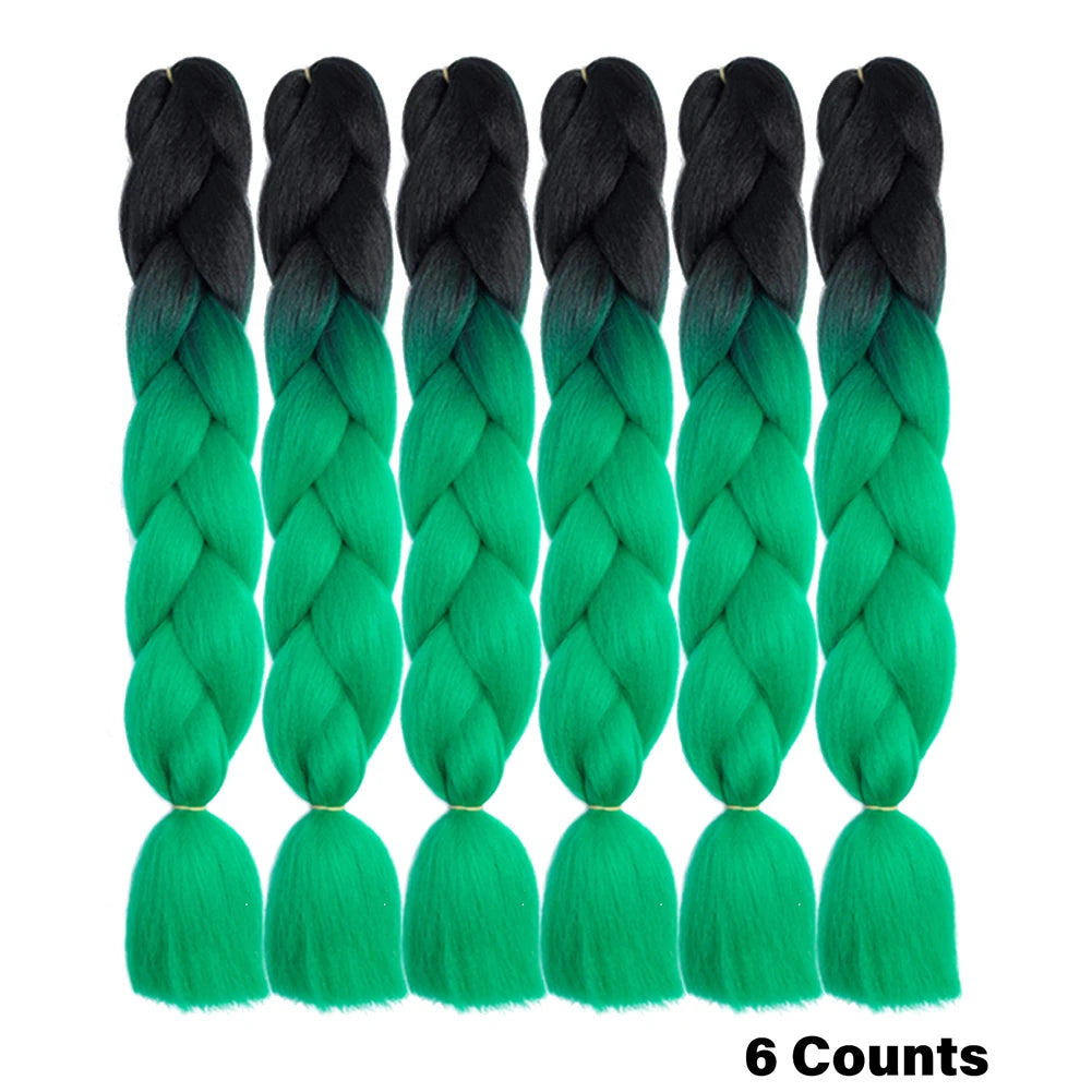 Ombre Crochet Braiding Hair Extensions