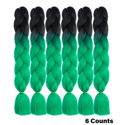 Ombre Crochet Braiding Hair Extensions